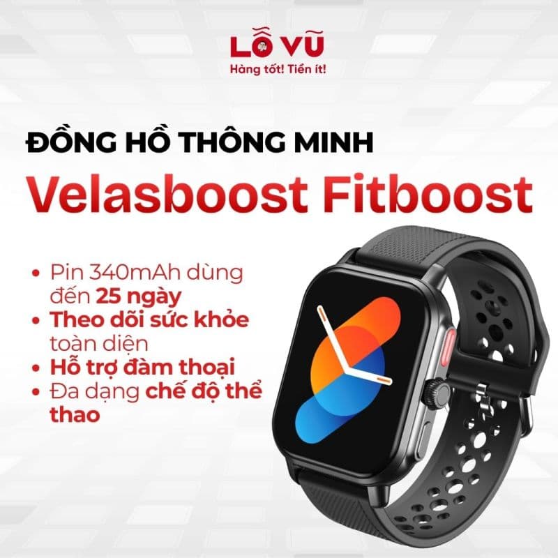 Đồng hồ thông minh Velasboost Fitboost