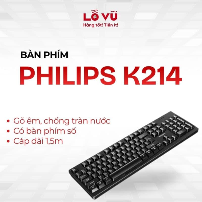 Bàn phím PHILIPS K214