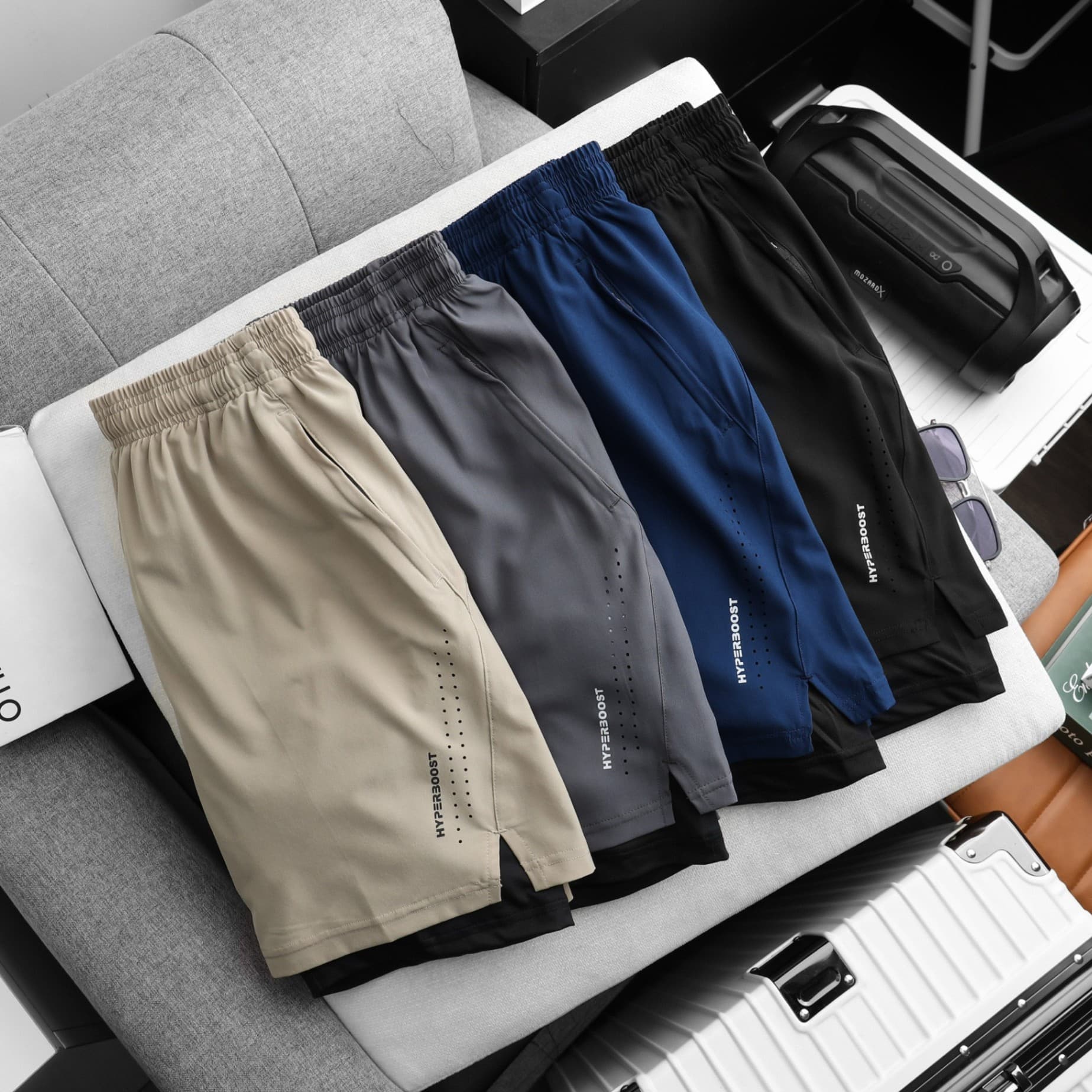 Quần Đùi Cạp Thun Fit thoáng khí HyperBoost