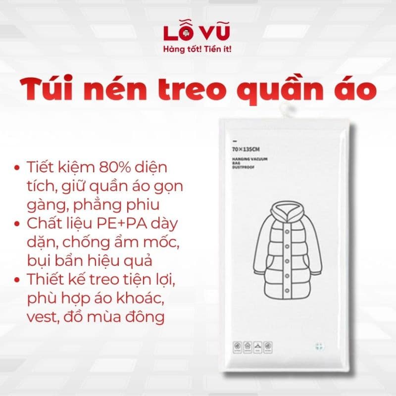 Túi nén treo quần áo