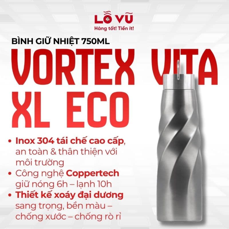 Bình giữ nhiệt Vortex Vita XL Eco - Dung tích 750ml