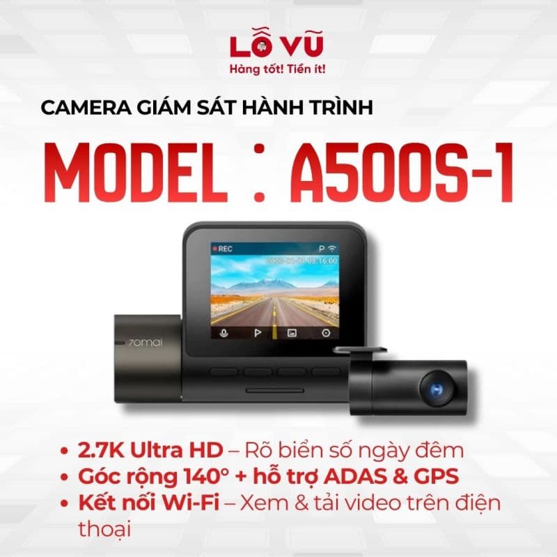 Camera giám sát hành trình - model : A500S-1