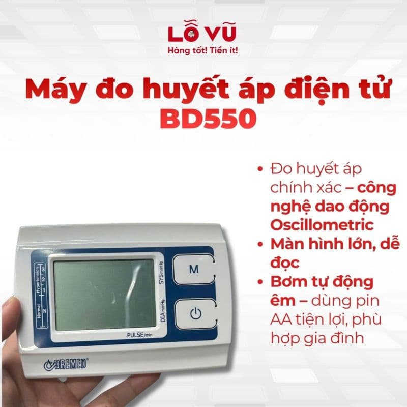 Máy đo huyết áp điện tử BD550