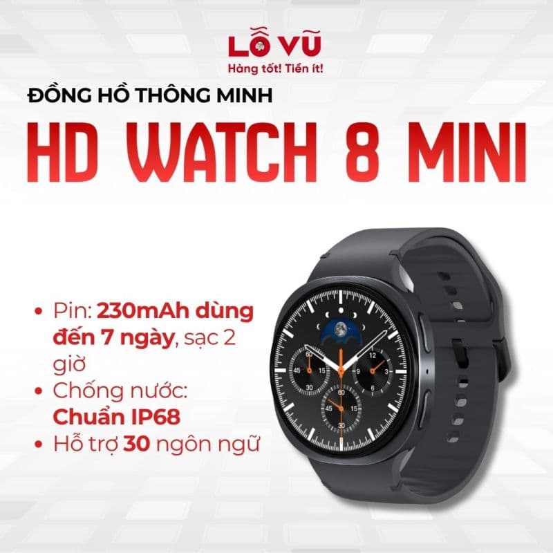 Đồng hồ thông minh HD watch 8 mini