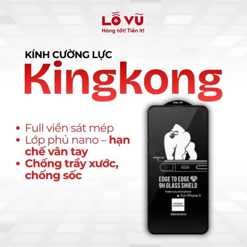 Kính cường lực Kingkong