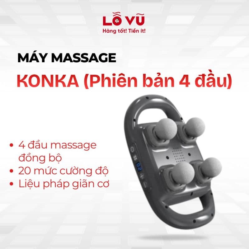 Máy Massage KONKA (Phiên bản 4 đầu)