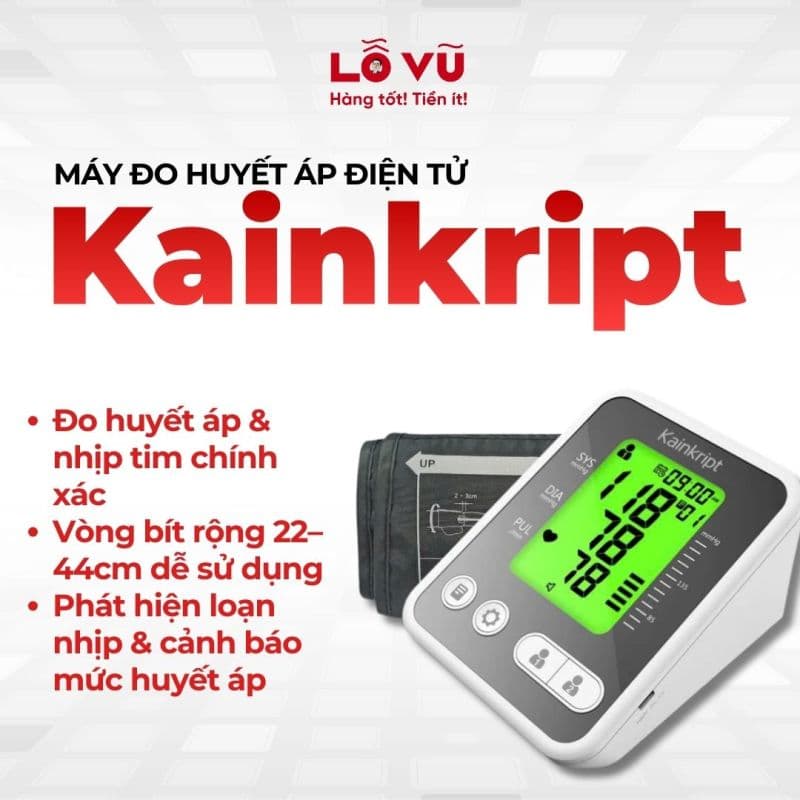 Máy đo huyết áp điện tử Kainkript