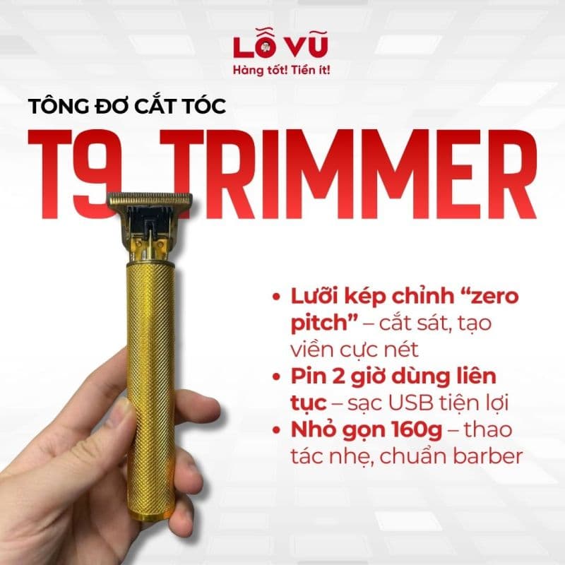Tông đơ cắt tóc T9 Trimmer