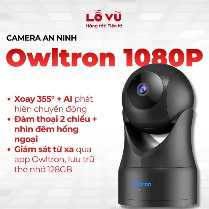Camera xoay an ninh thông minh Owltron 1080P
