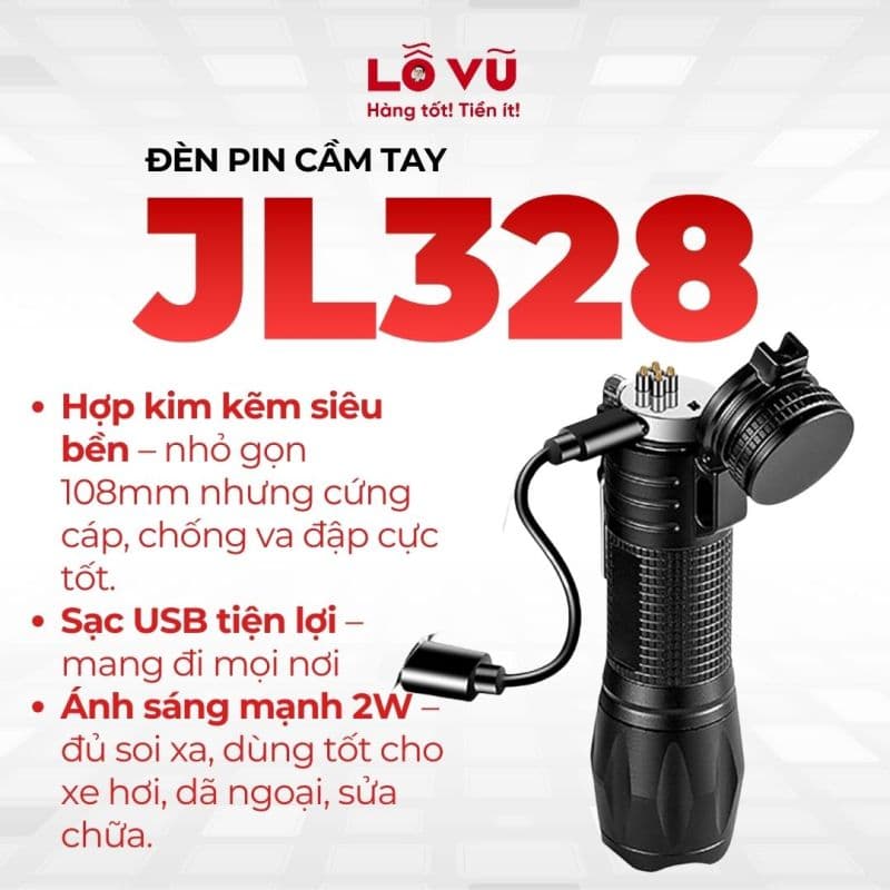 Đèn pin cầm tay JL328