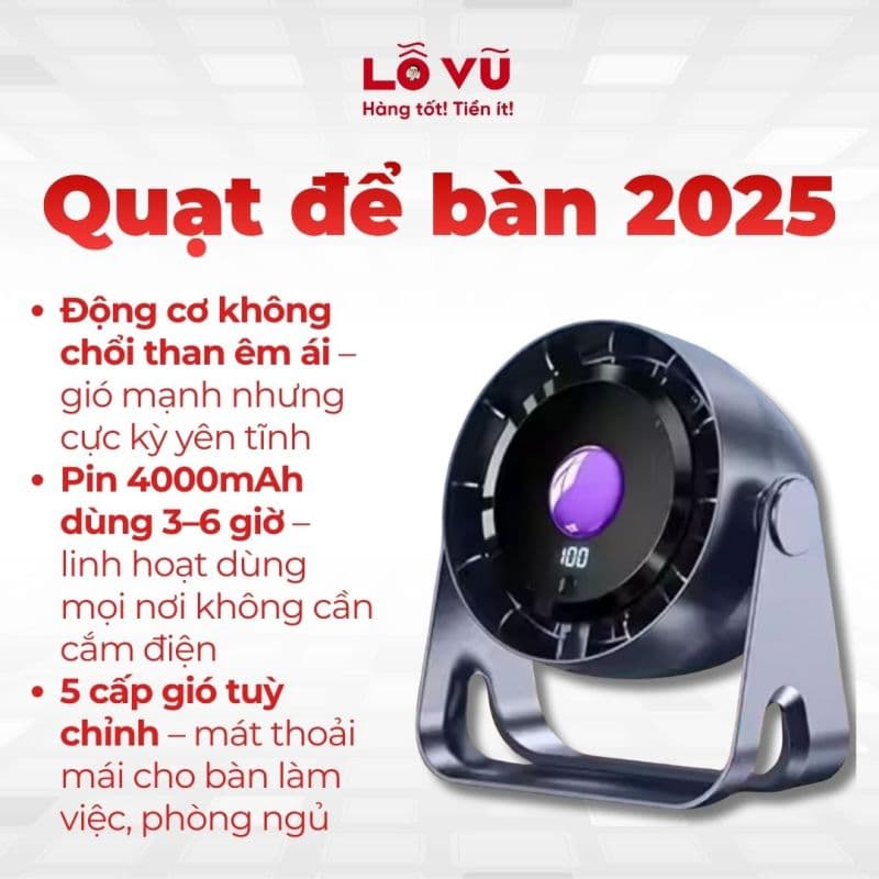 Quạt để bàn 2025