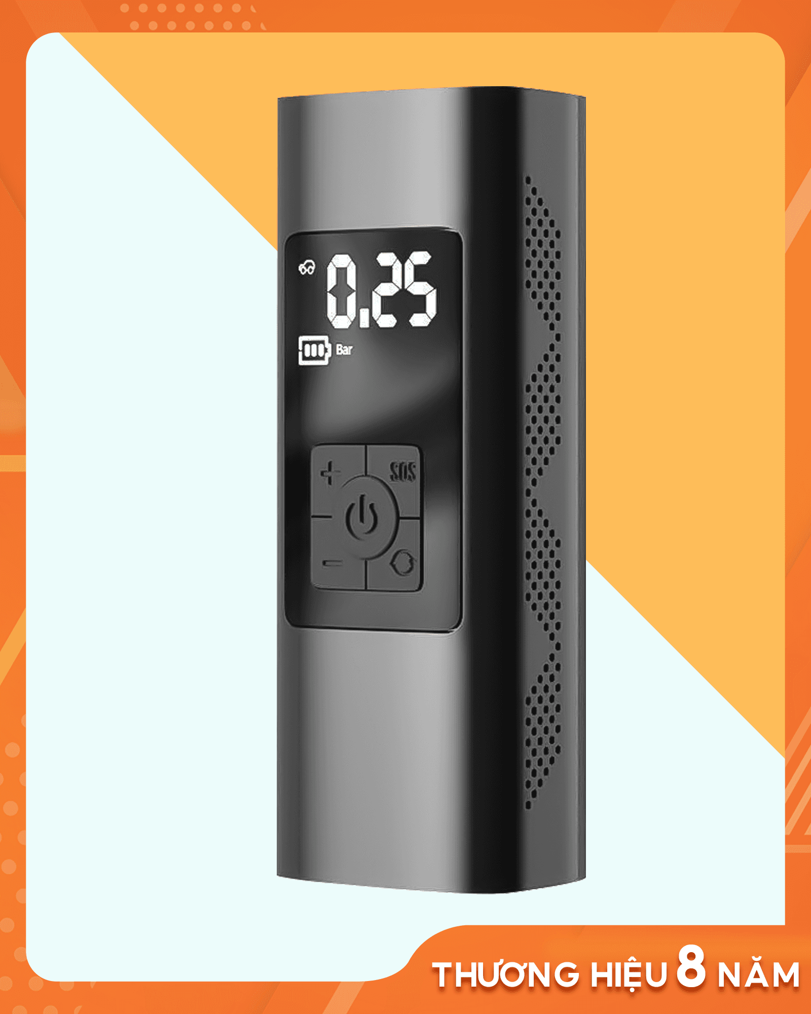Bơm lốp ô tô tự ngắt VC-027 bản có pin