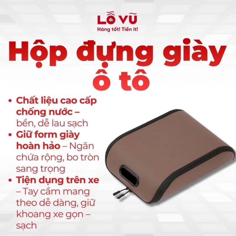 Hộp đựng giày ô tô