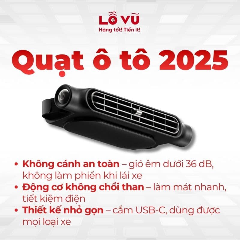 Quạt ô tô 2025