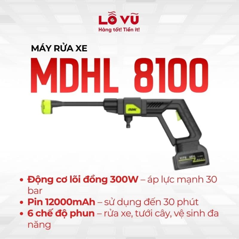 Máy rửa xe MDHL 8100
