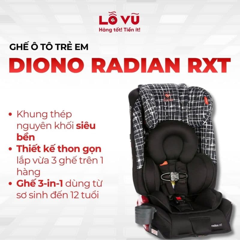 Ghế ô tô trẻ em DIONO RADIAN RXT