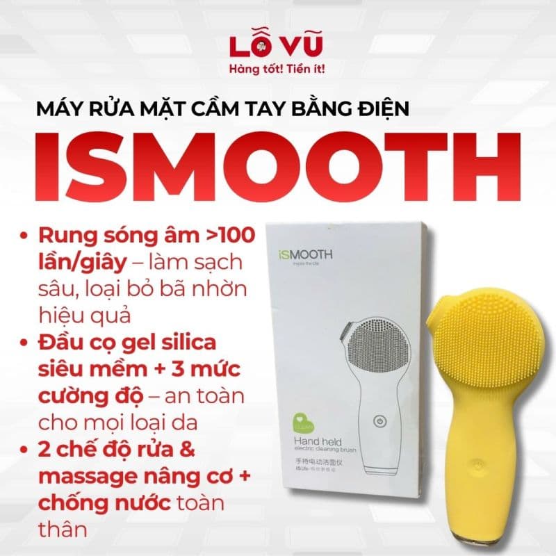 Máy Rửa Mặt Cầm Tay Bằng Điện iSMOOTH