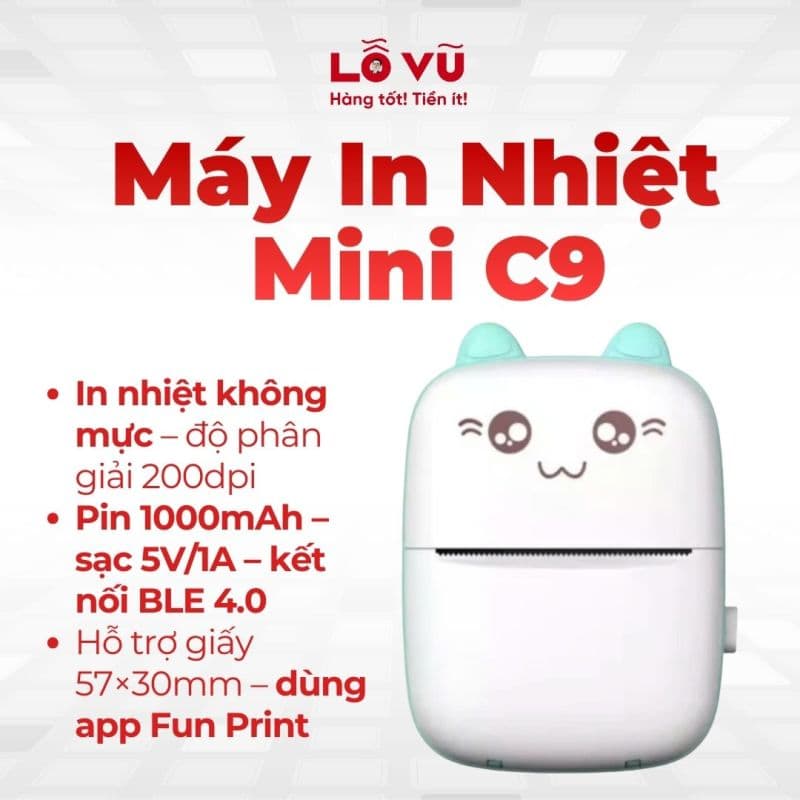 Máy In Nhiệt Mini C9