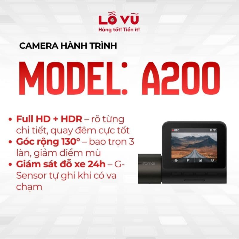 Camera hành trình - model: A200