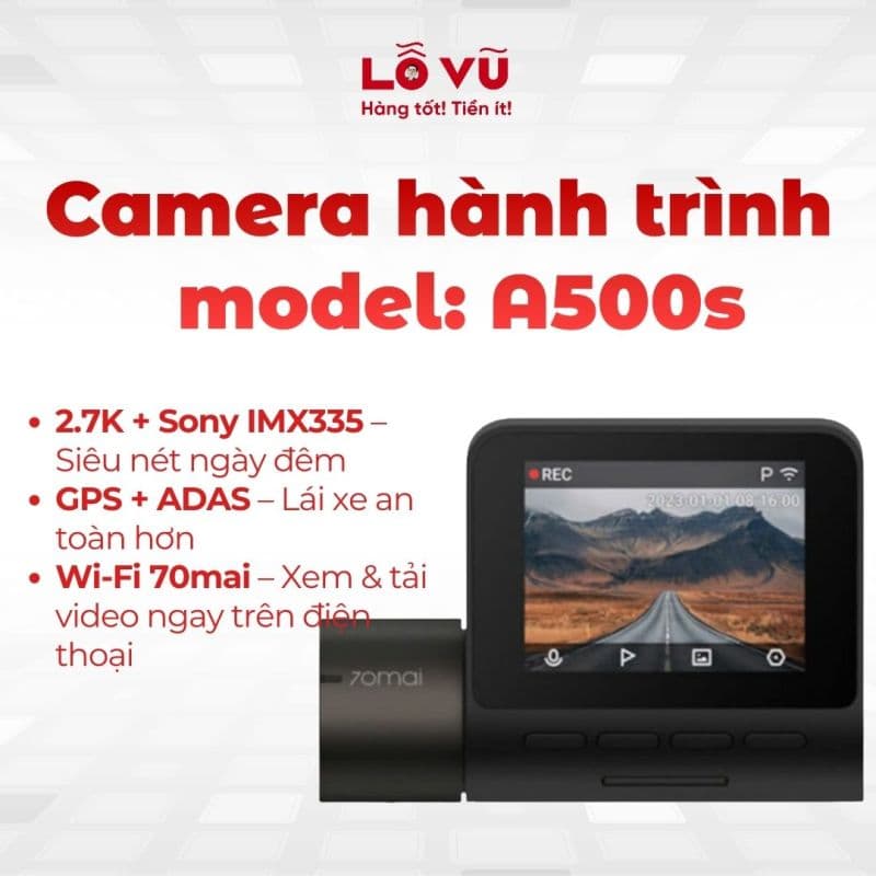 Camera hành trình - model : A500s