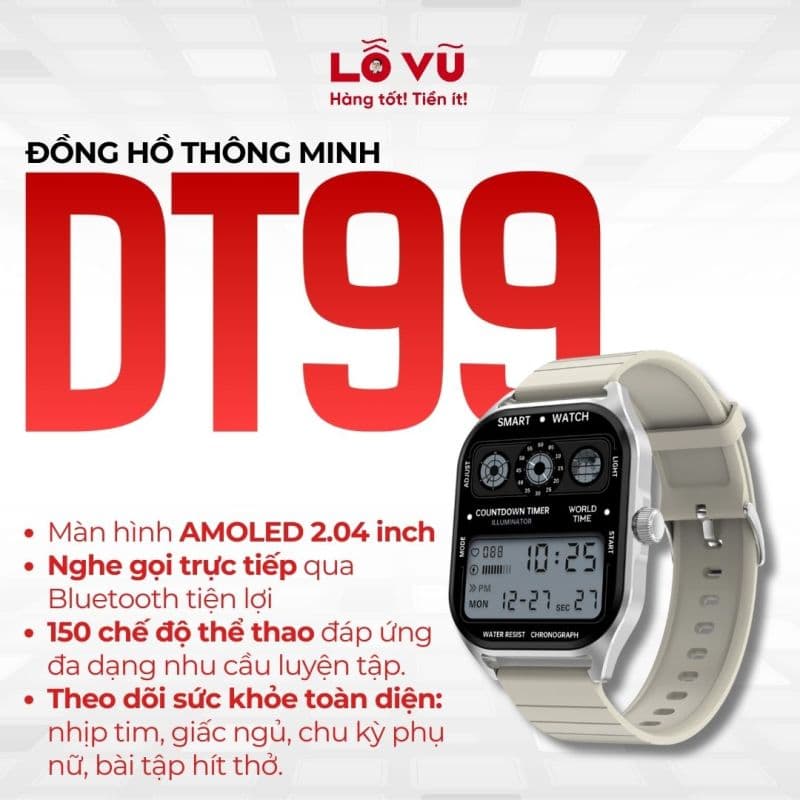 Đồng hồ thông minh DT99