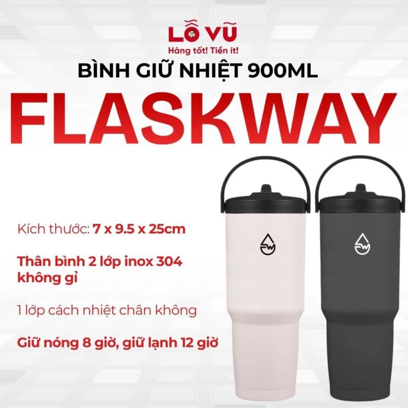 Ly giữ nhiệt FlaskWay 900ml