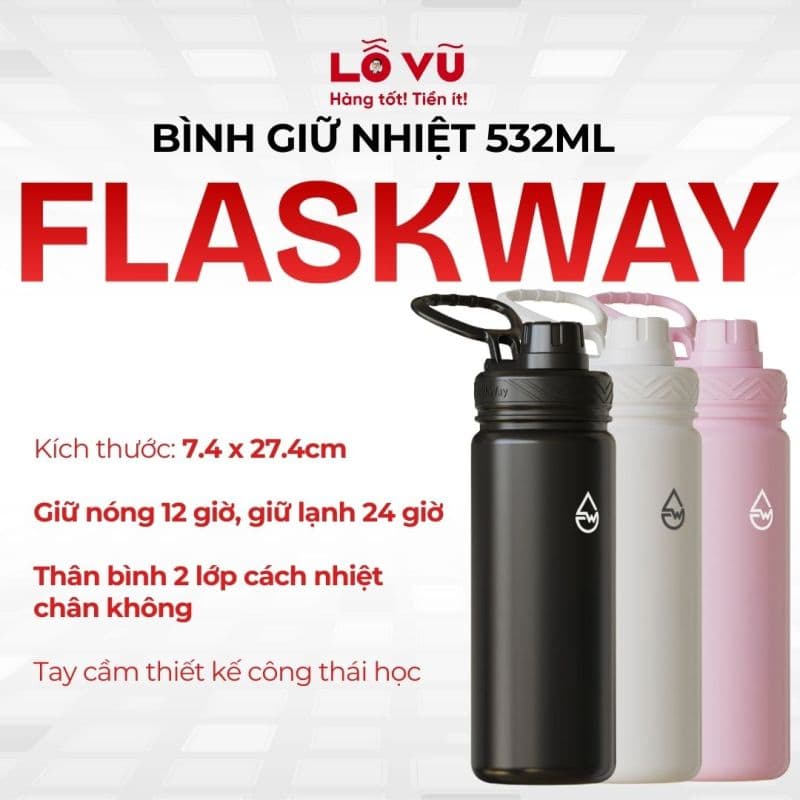 Bình giữ nhiệt FLASKWAY dung tích 532ml