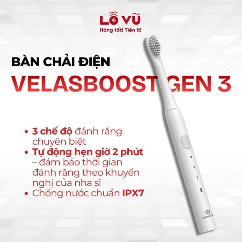 Bàn Chải Điện VELASBOOST GEN 3
