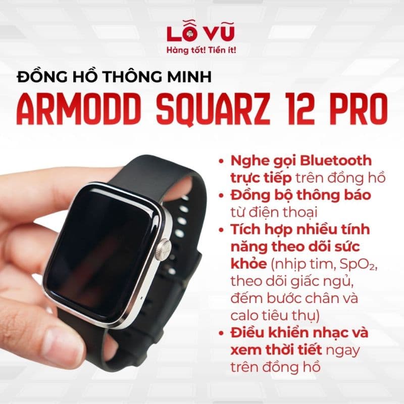 Đồng hồ thông minh ARMODD Squarz 12 Pro