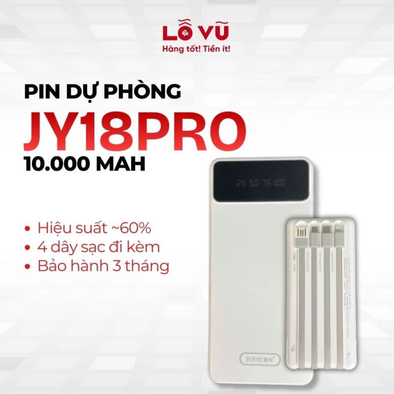 Pin dự phòng JY18PRO 10.000mAh