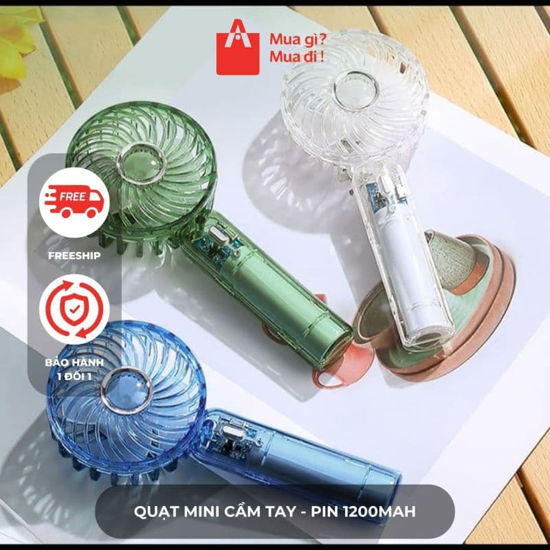 Quạt mini cầm tay - pin 1200mAh