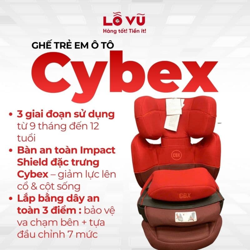 Ghế trẻ em ô tô Cybex, không có iSOFIX