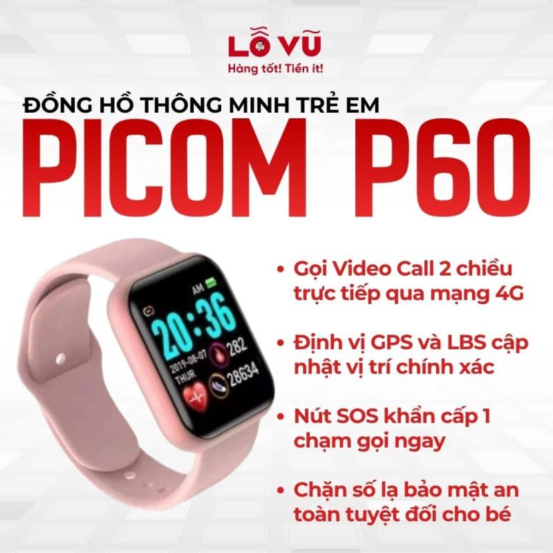 Đồng Hồ Trẻ Em Thông Minh PICOM P60