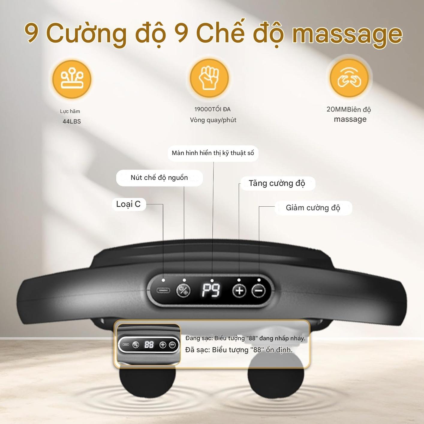 Máy massage cầm tay 6 đầu YM-60