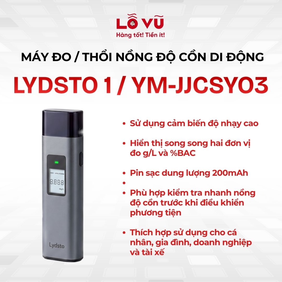 Máy đo / thổi nồng độ cồn di động Lydsto 1 / YM-JJCSYO3
